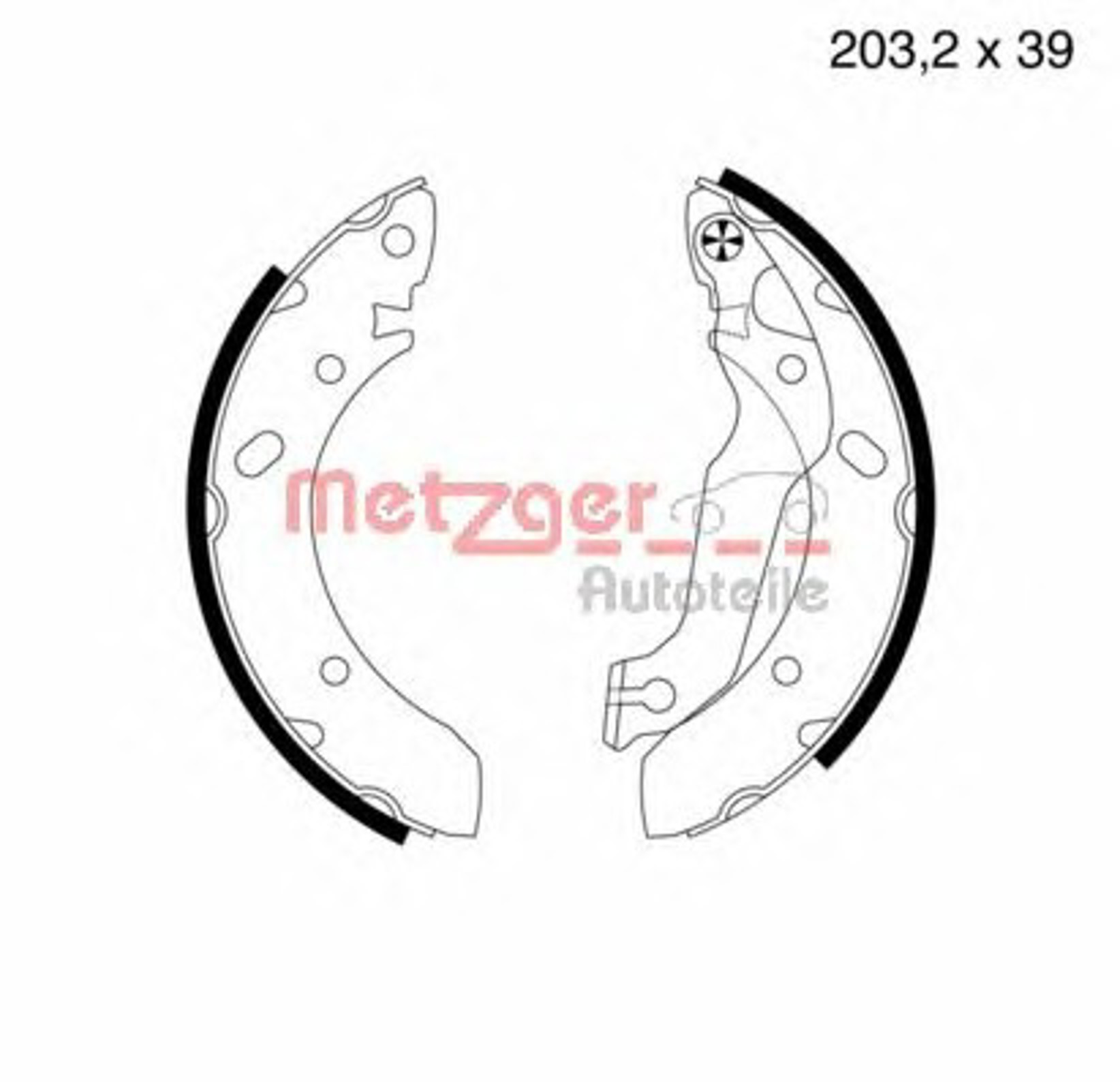 Комплект тормозных колодок METZGER MG 576