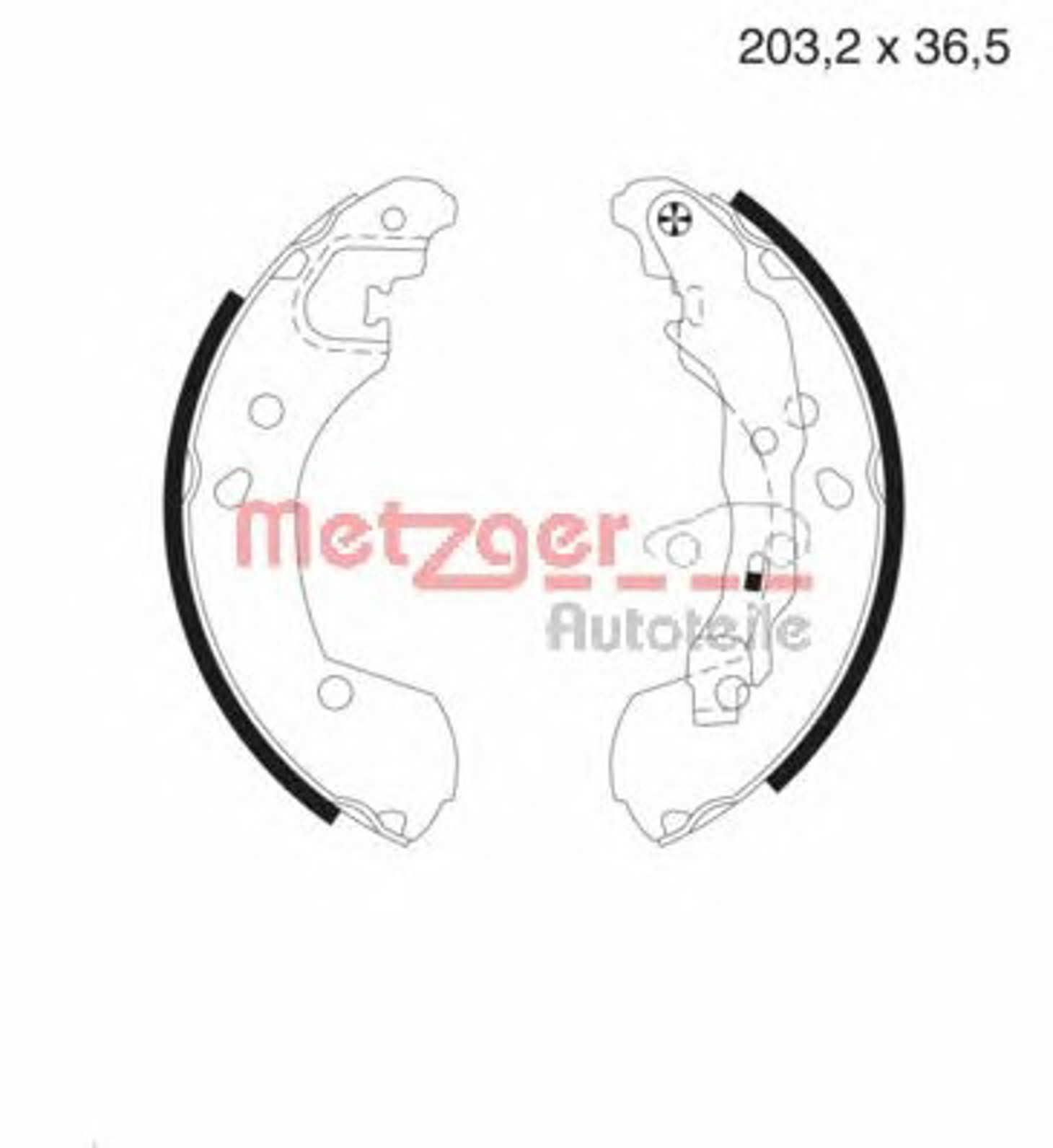 Комплект тормозных колодок METZGER MG 985