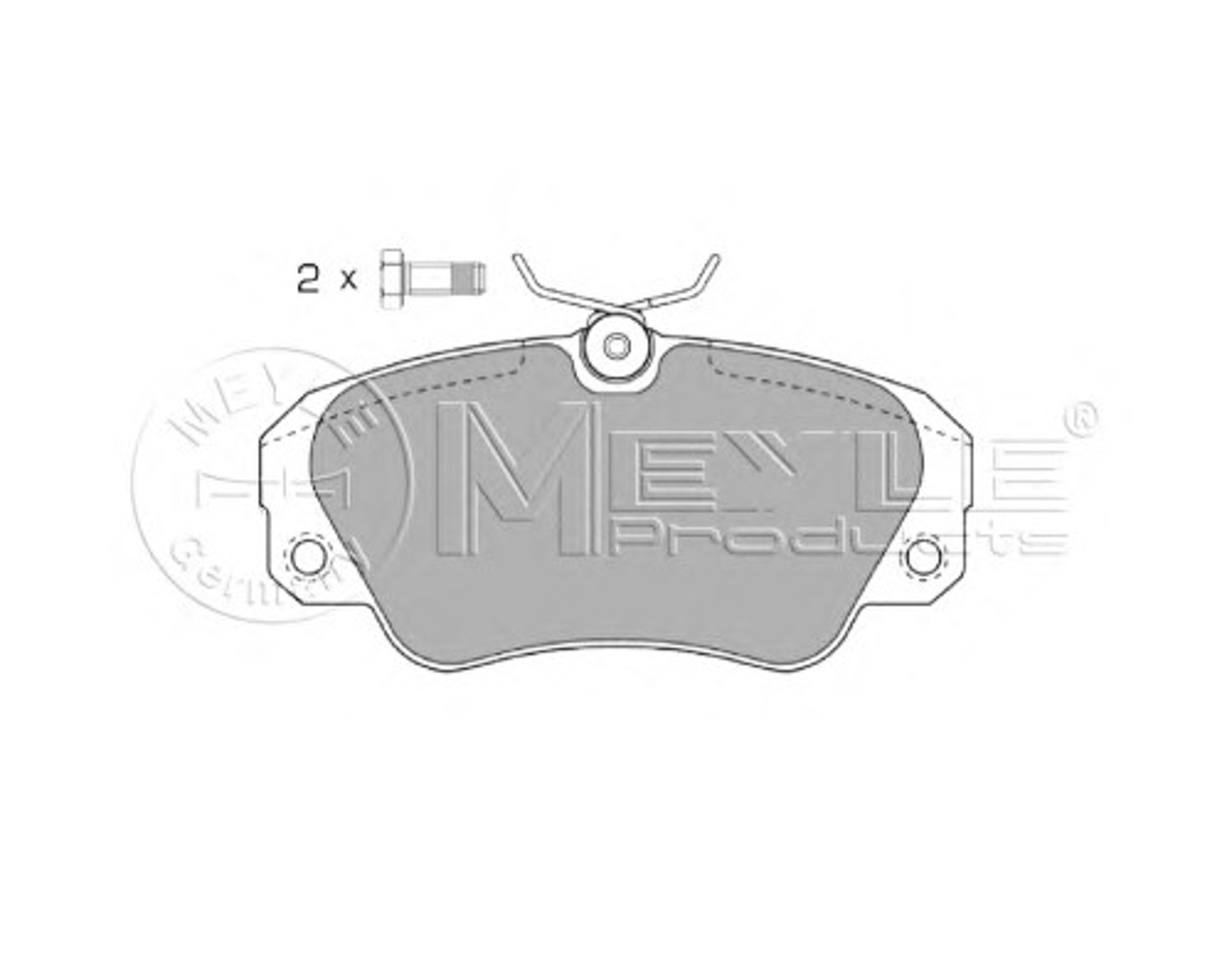 Тормозные колодки MEYLE 025 213 6819