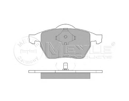 Комплект тормозных колодок дисковый тормоз meyle-original true to oe.