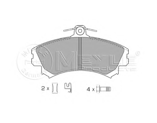 Комплект тормозных колодок дисковый тормоз meyle-original true to oe.