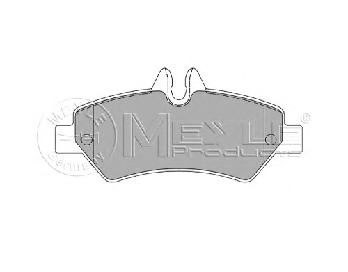 Комплект тормозных колодок дисковый тормоз meyle-original true to oe.