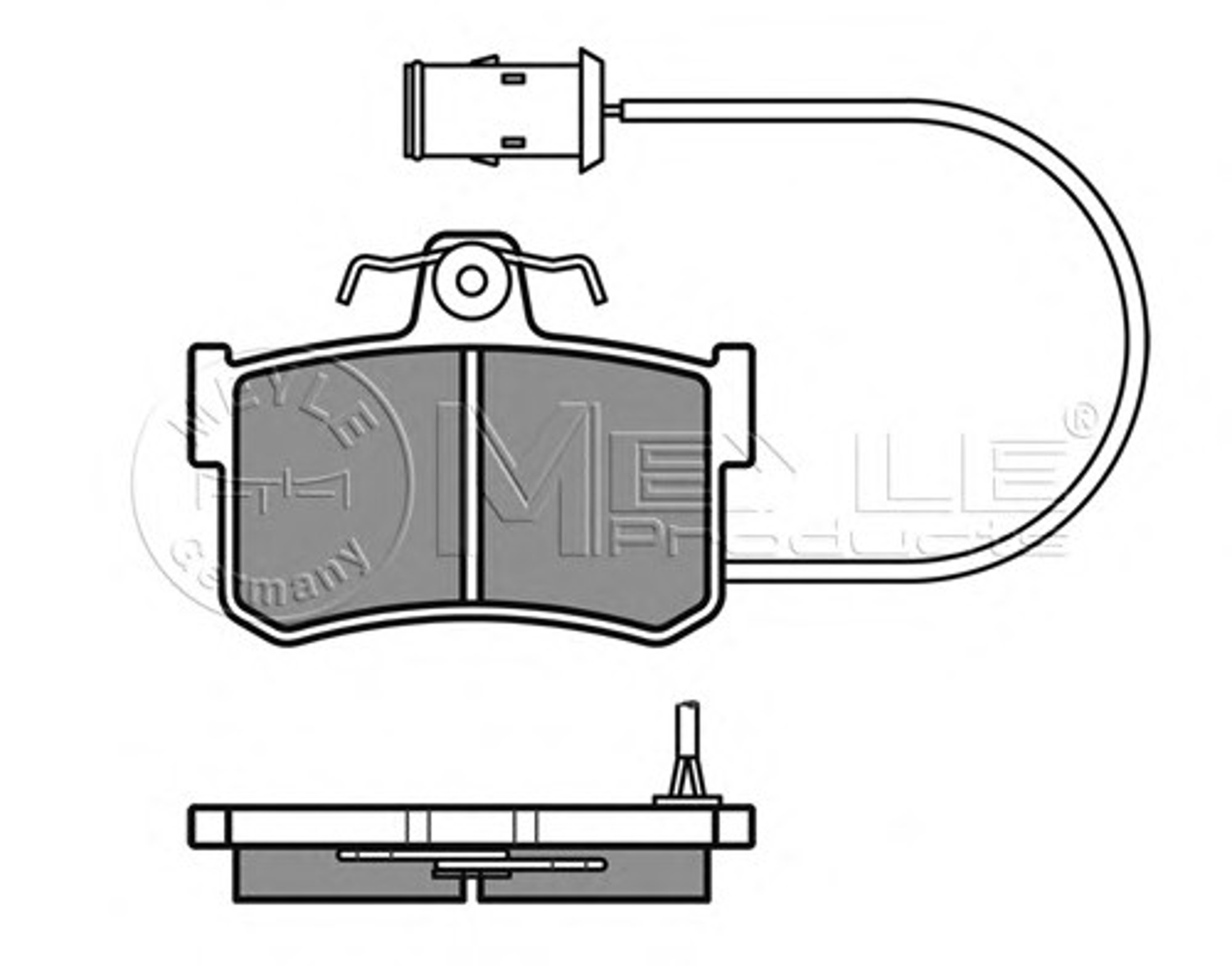 Колодки тормозные дисковые MEYLE 025 200 8714/W