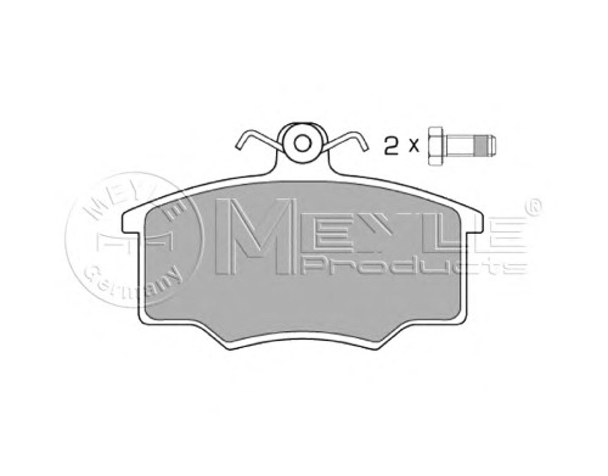 Колодки тормозные дисковые MEYLE 025 205 7419
