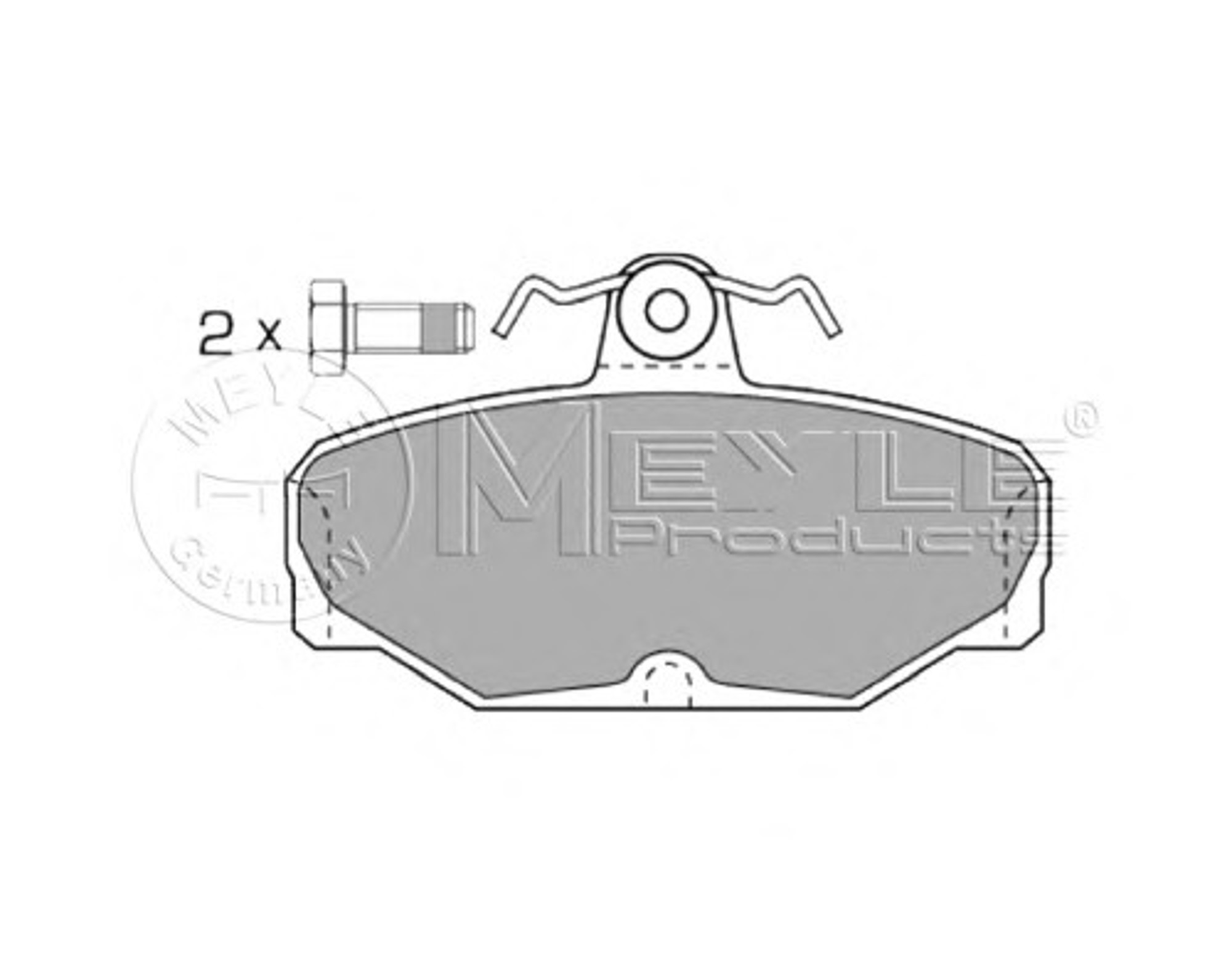 Колодки тормозные дисковые MEYLE 025 209 8113