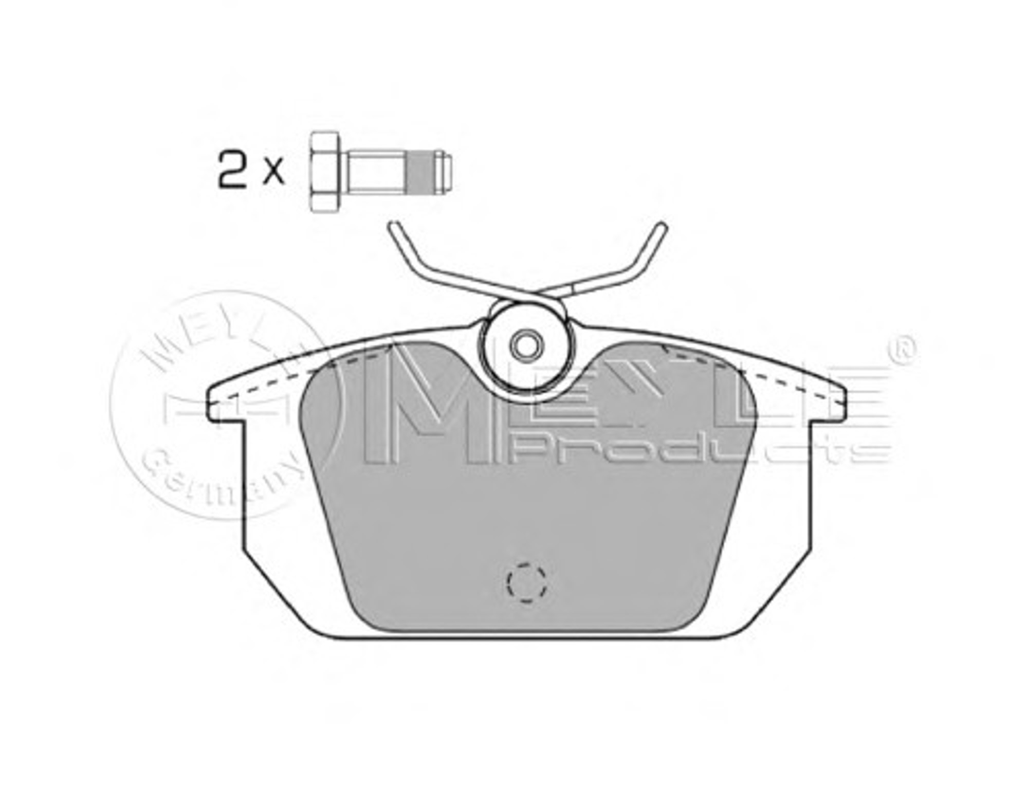 Колодки тормозные дисковые MEYLE 025 211 0314