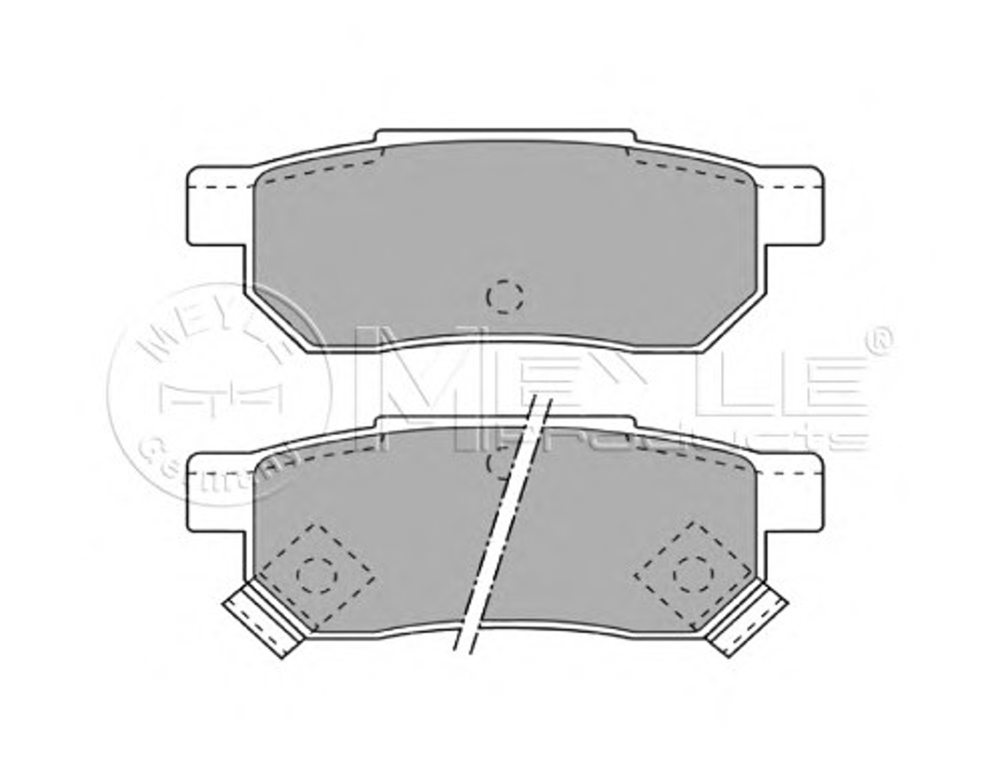 Колодки тормозные дисковые MEYLE 025 213 1313/W