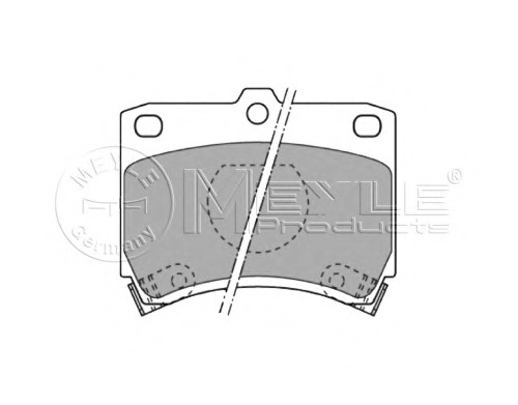 Колодки тормозные дисковые MEYLE 025 213 5514/W
