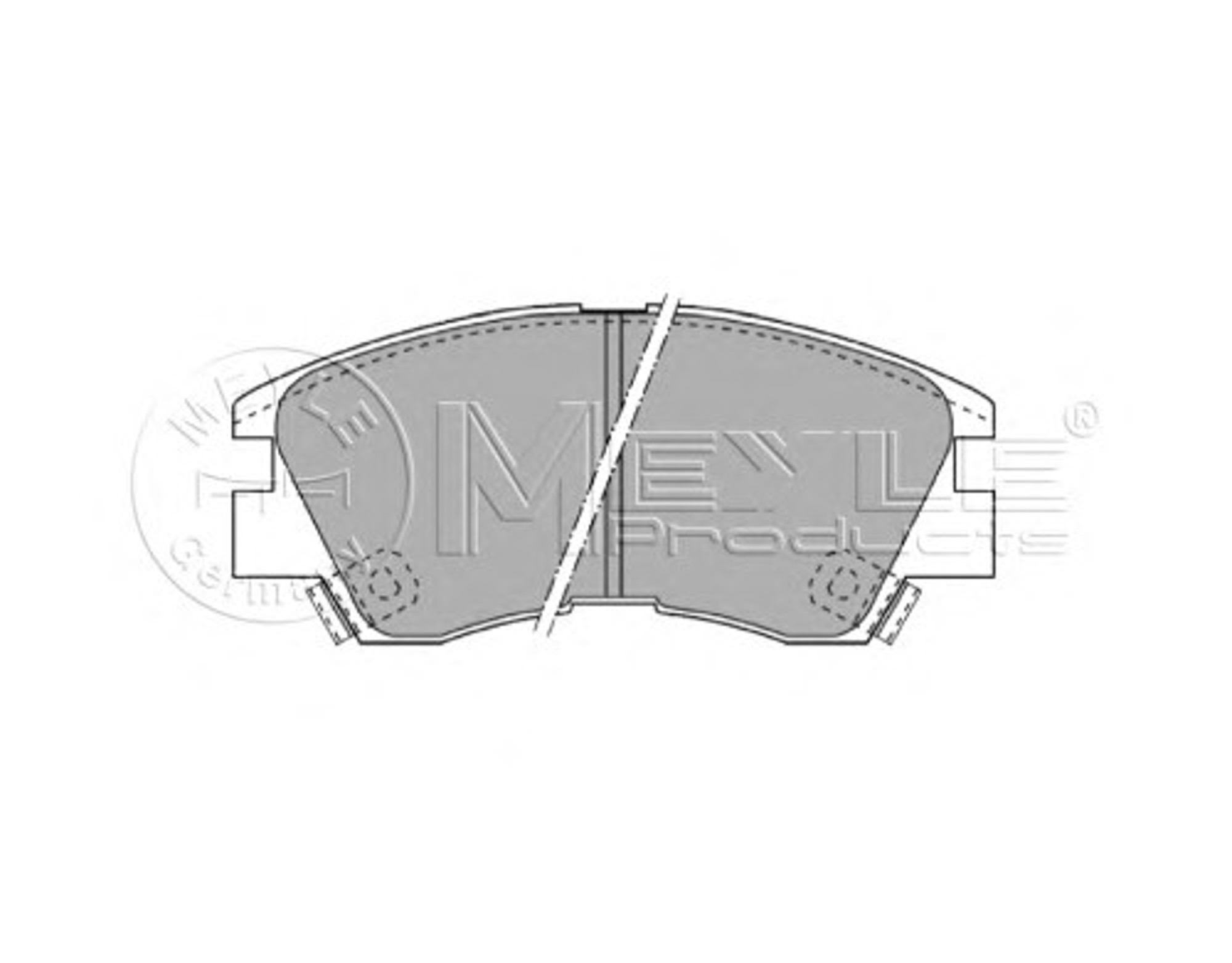 Колодки тормозные дисковые MEYLE 025 213 7316/W