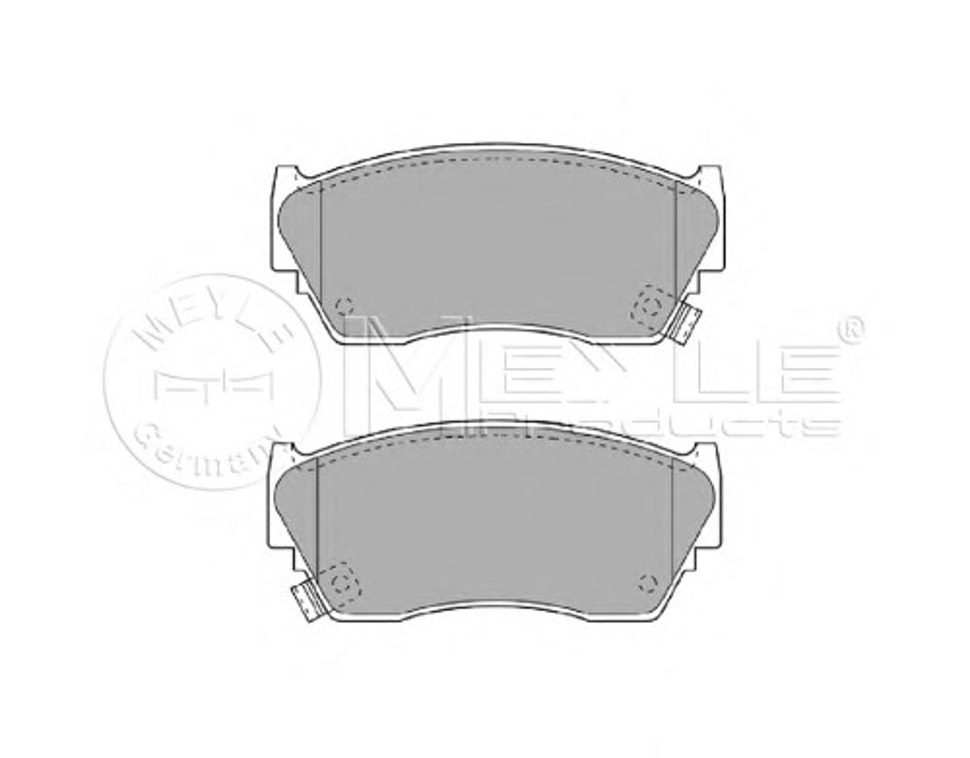 Колодки тормозные дисковые MEYLE 025 216 5716/W