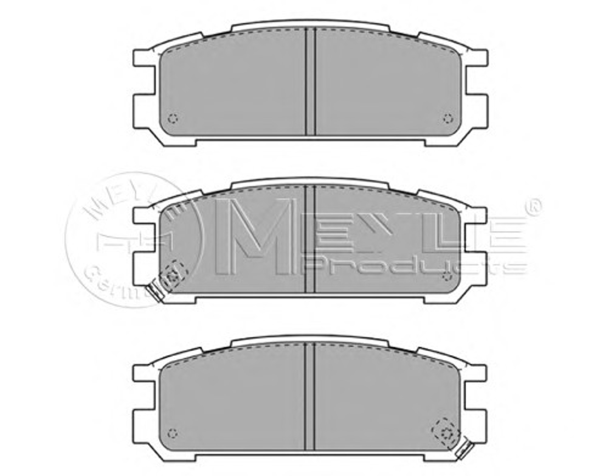 Колодки тормозные дисковые MEYLE 025 217 0315/W