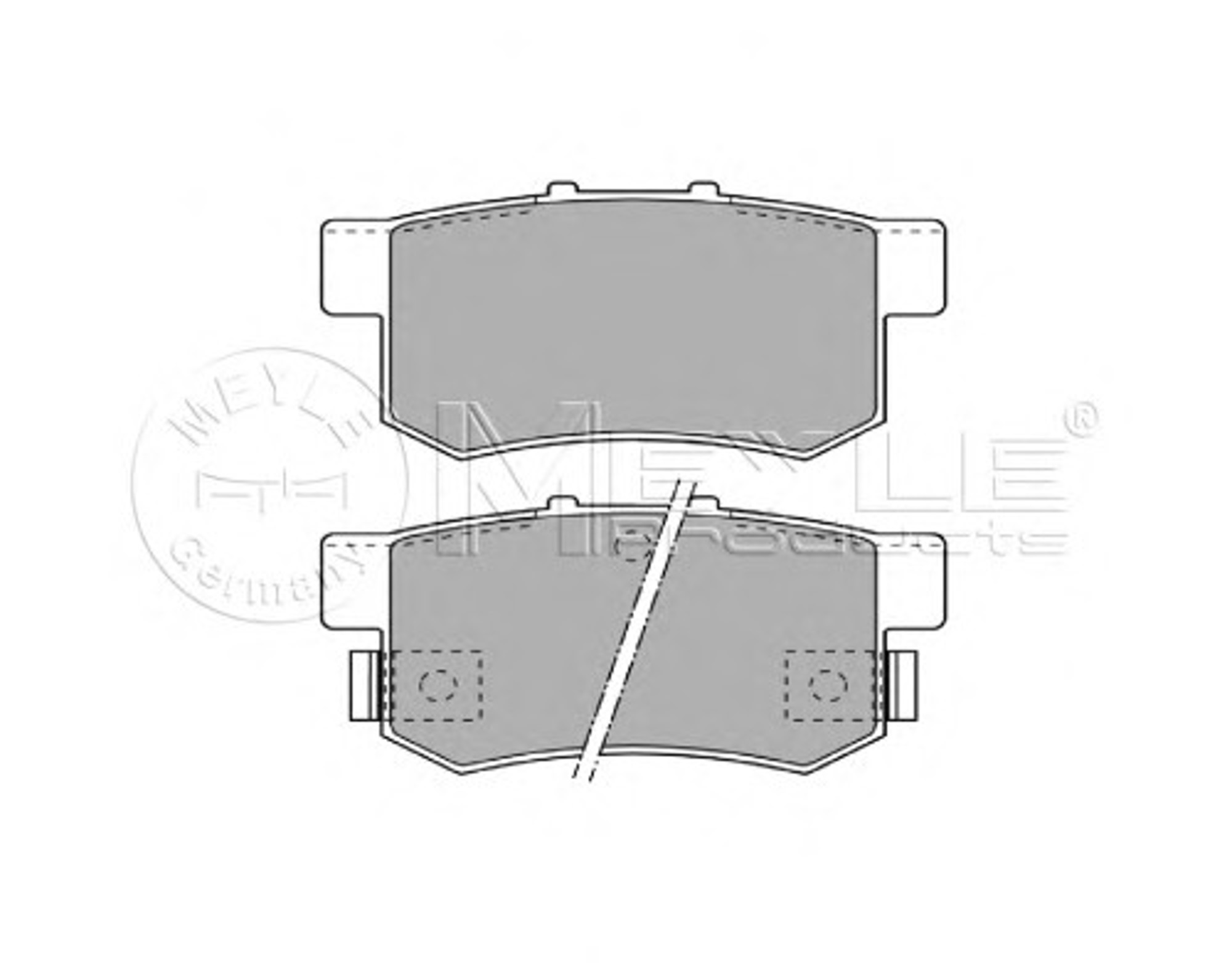 Колодки тормозные дисковые MEYLE 025 217 1914/W