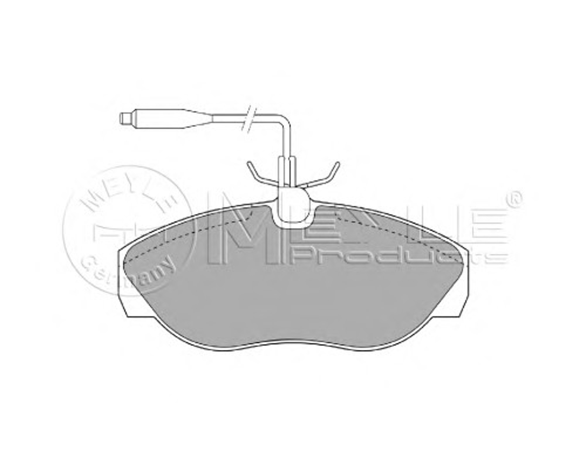 Колодки тормозные дисковые MEYLE 025 217 9719/W