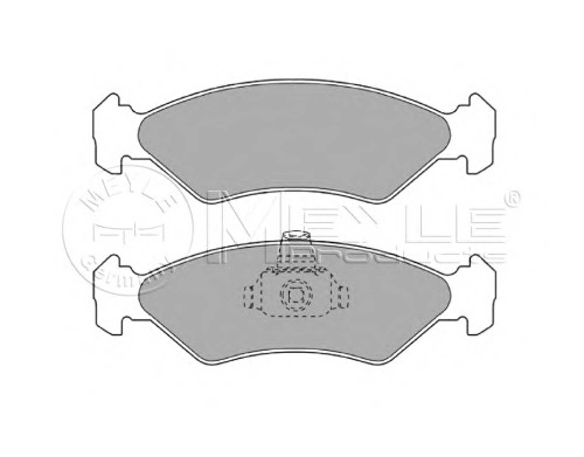 Колодки тормозные дисковые MEYLE 025 231 0217