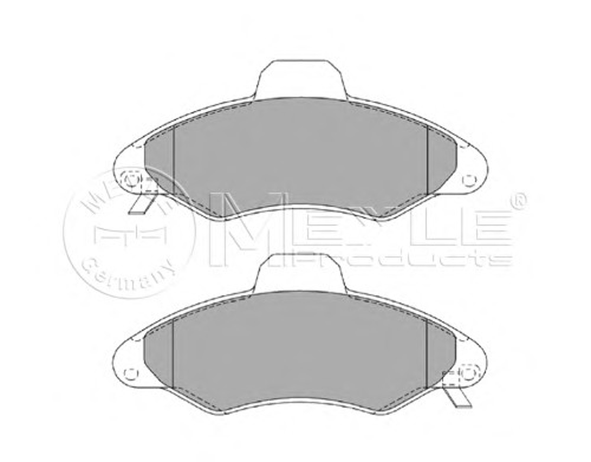 Колодки тормозные дисковые MEYLE 025 233 0018/W