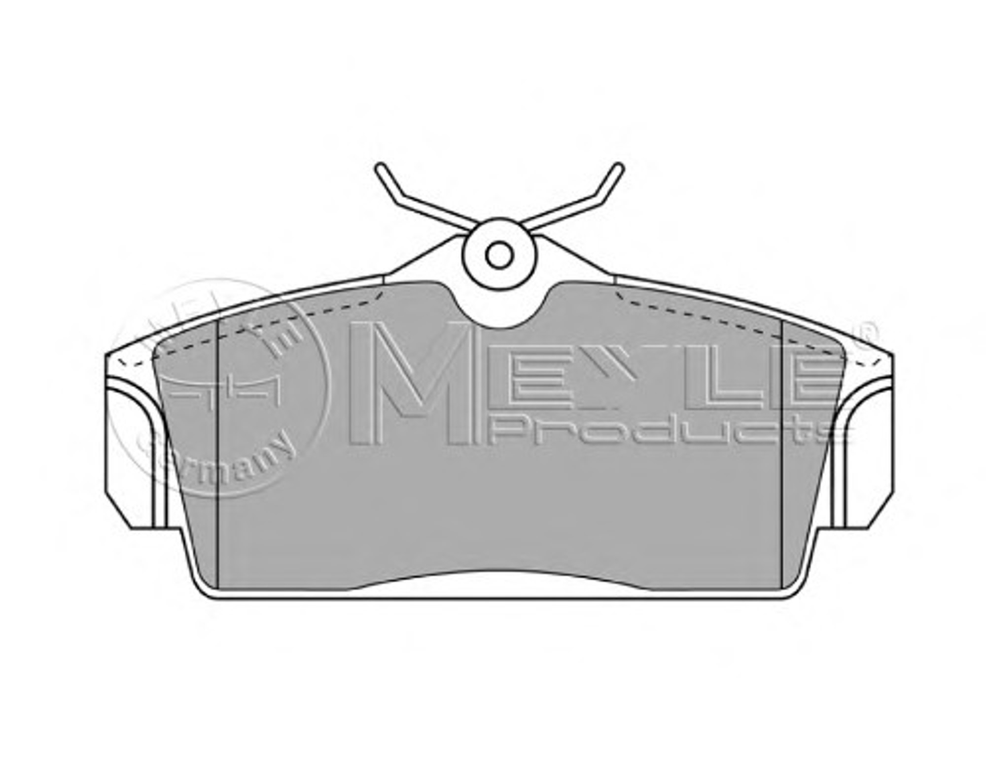 Колодки тормозные дисковые MEYLE 025 234 6316