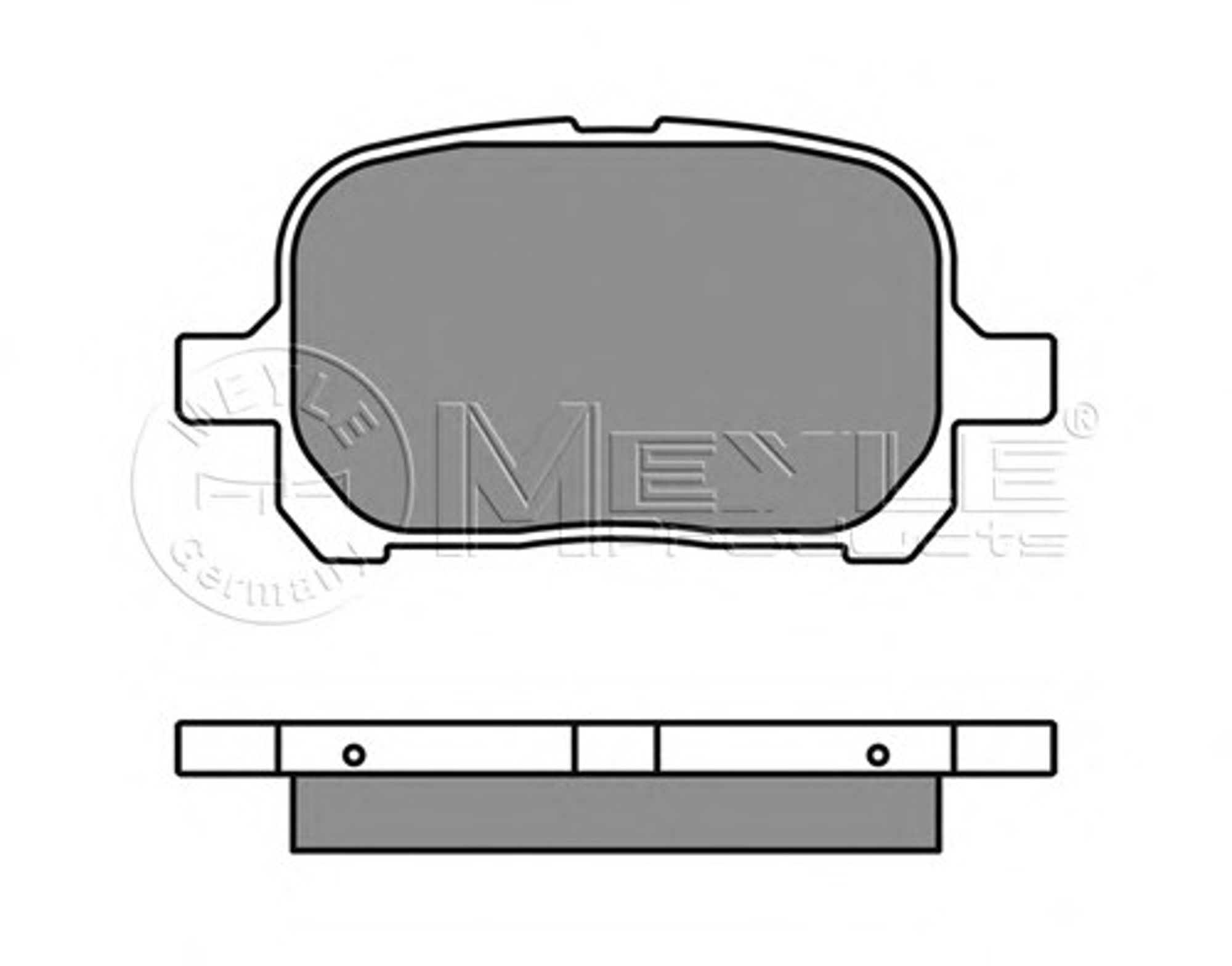 Колодки тормозные дисковые MEYLE 025 235 1317