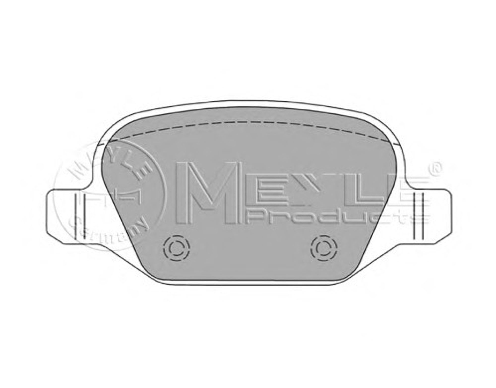 Колодки тормозные дисковые MEYLE 025 235 1716