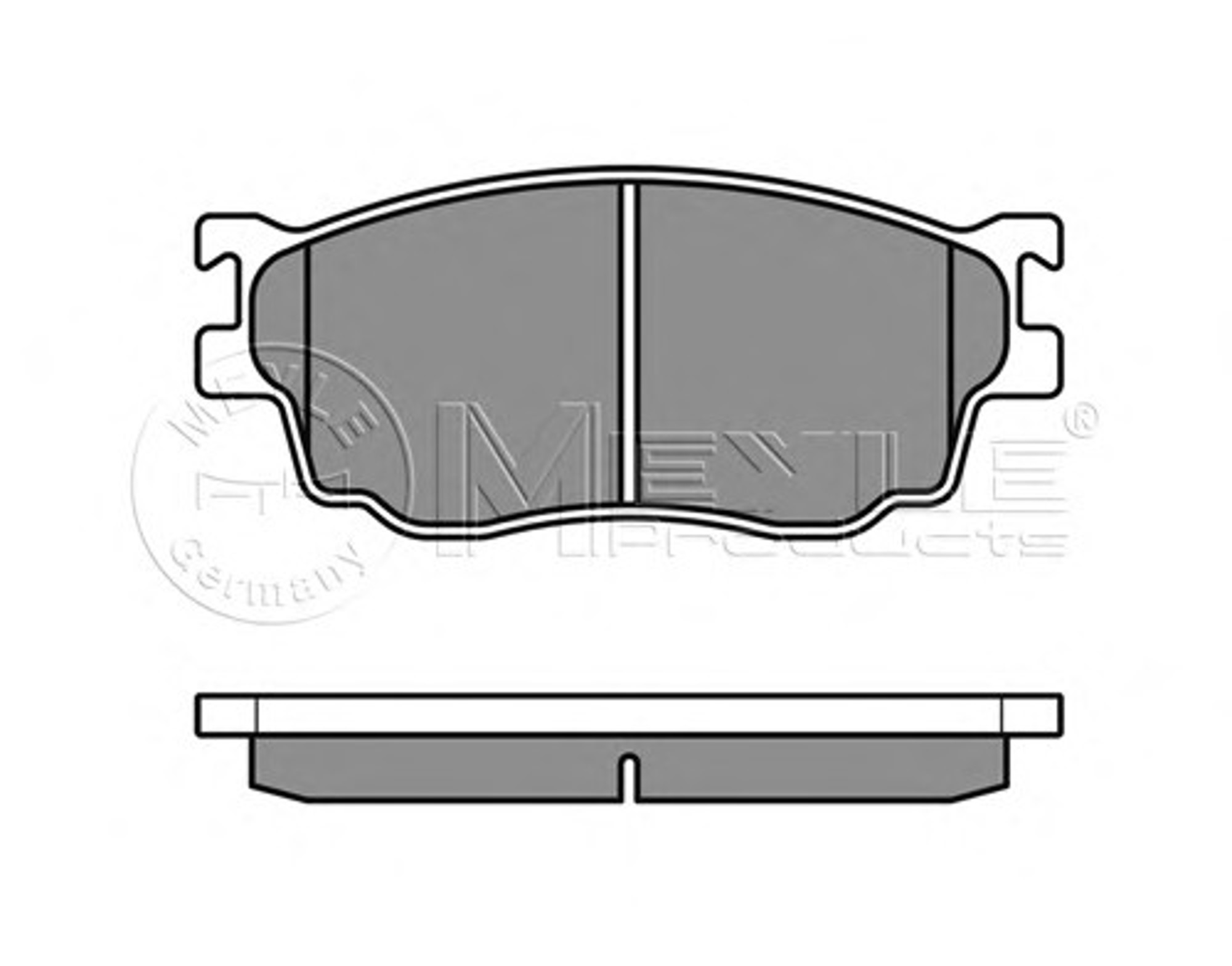 Колодки тормозные дисковые MEYLE 025 237 7716/W