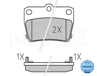 Тормозные колодки MEYLE 025 236 5614/W