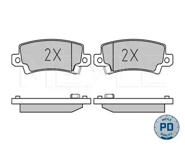 Комплект тормозных колодок дисковый тормоз meyle-pd advanced performance and design.
