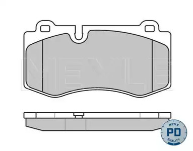 Колодки тормозные дисковые /комплект 4 шт MEYLE 025 239 6018/PD