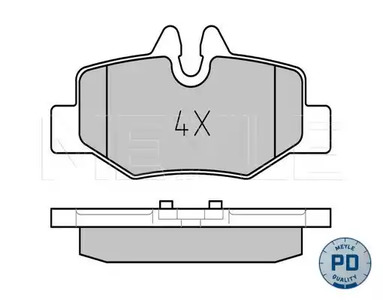 Комплект тормозных колодок дисковый тормоз meyle-pd advanced performance and design.