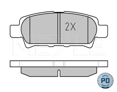 Комплект тормозных колодок дисковый тормоз meyle-pd advanced performance and design.