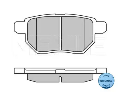 Колодки тормозные дисковые MEYLE 025 246 1015/W