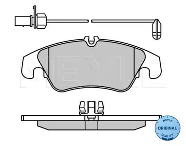 Колодки тормозные дисковые MEYLE 025 247 4319/W