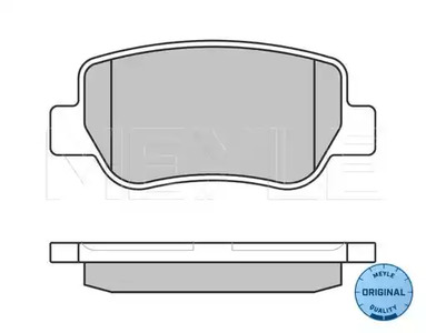 Колодки тормозные дисковые MEYLE 025 248 8516/W