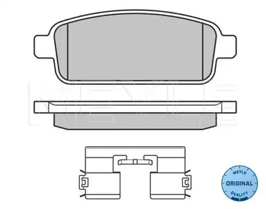 Тормозные колодки MEYLE 025 250 9616/W