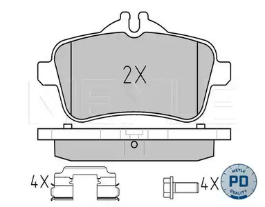 Тормозные колодки MEYLE 025 252 1516/PD