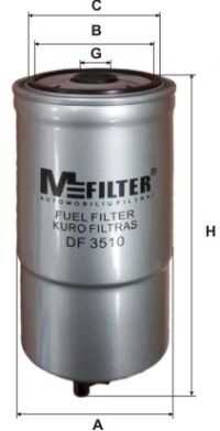 Фильтр топливный MFILTER DF3510