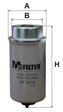 Топливный фильтр MFILTER DF3519