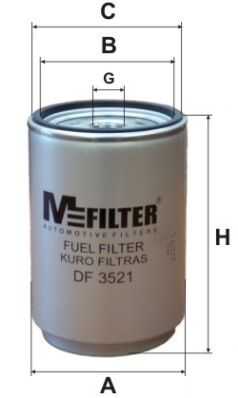 Фильтр топливный MFILTER DF3521