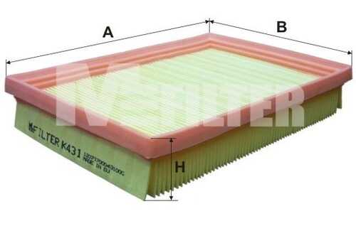 Фильтр воздушный MFILTER K431