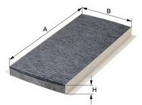 Фильтр салона mer w169/w245 1.5-2.0/2.0cdi 04- уголь MFILTER K9037C