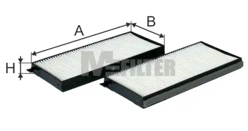 Салонный фильтр MFILTER K9062-2