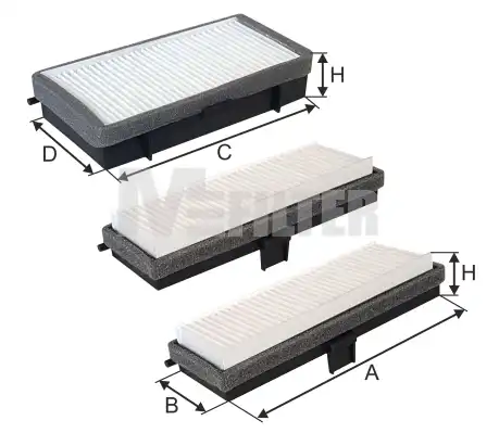 Фильтр салона MFILTER K9153-3