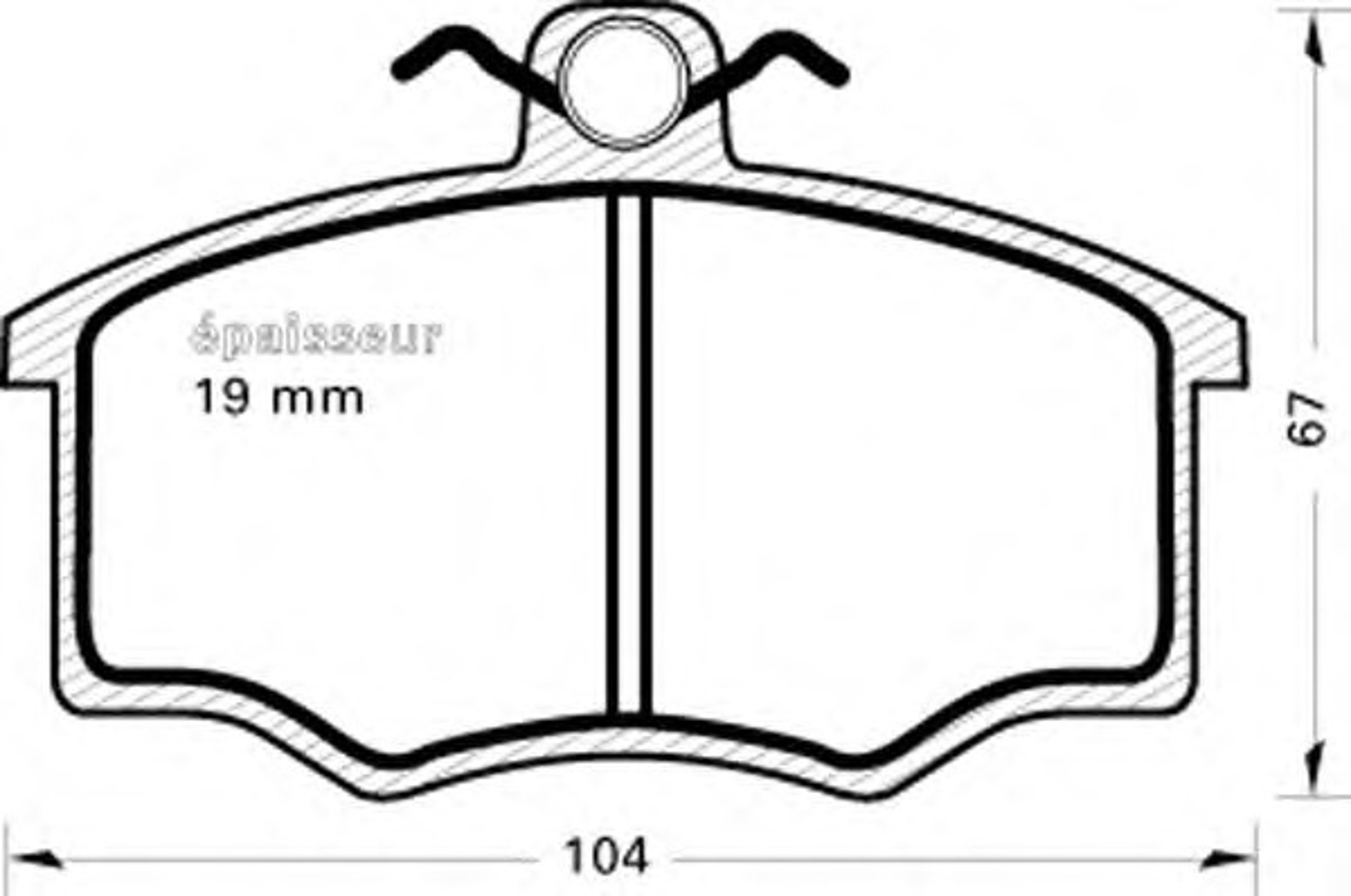 Колодки тормозные дисковые MGA 175