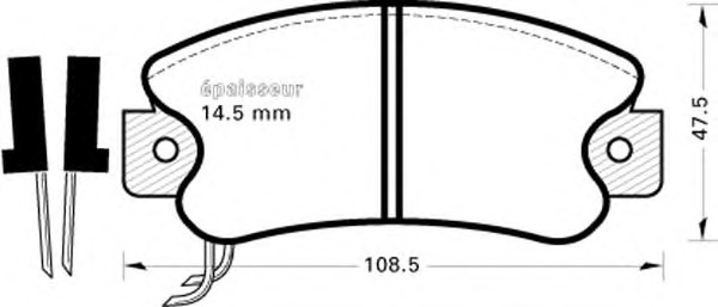 Колодки тормозные дисковые MGA 186