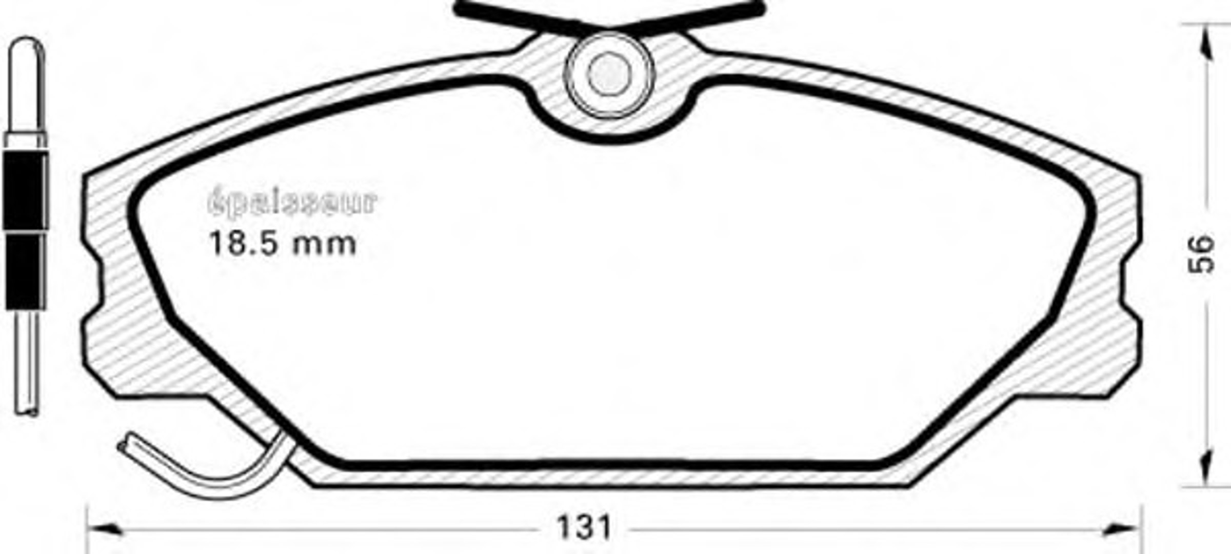 Колодки тормозные дисковые MGA 210