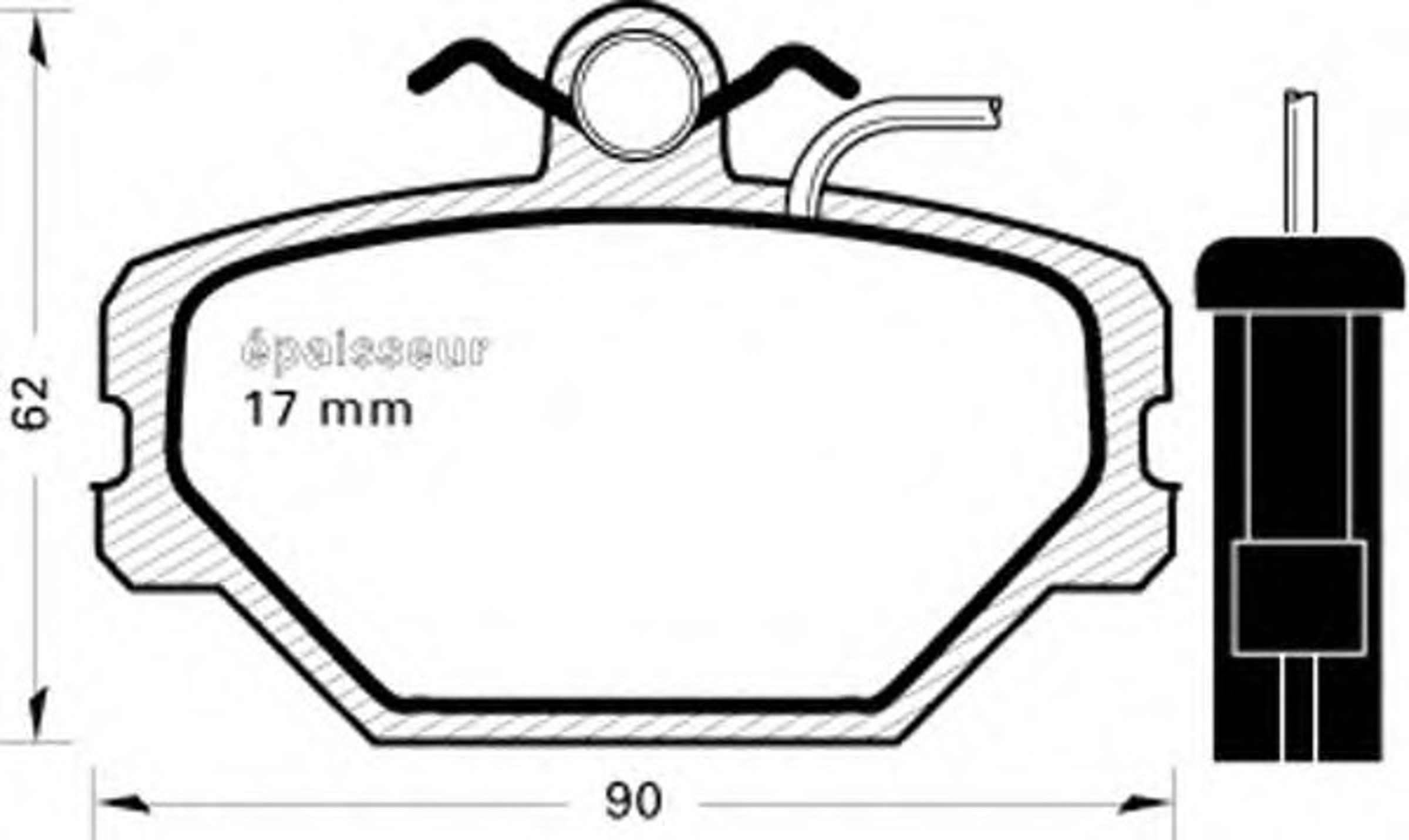 Колодки тормозные дисковые MGA 224
