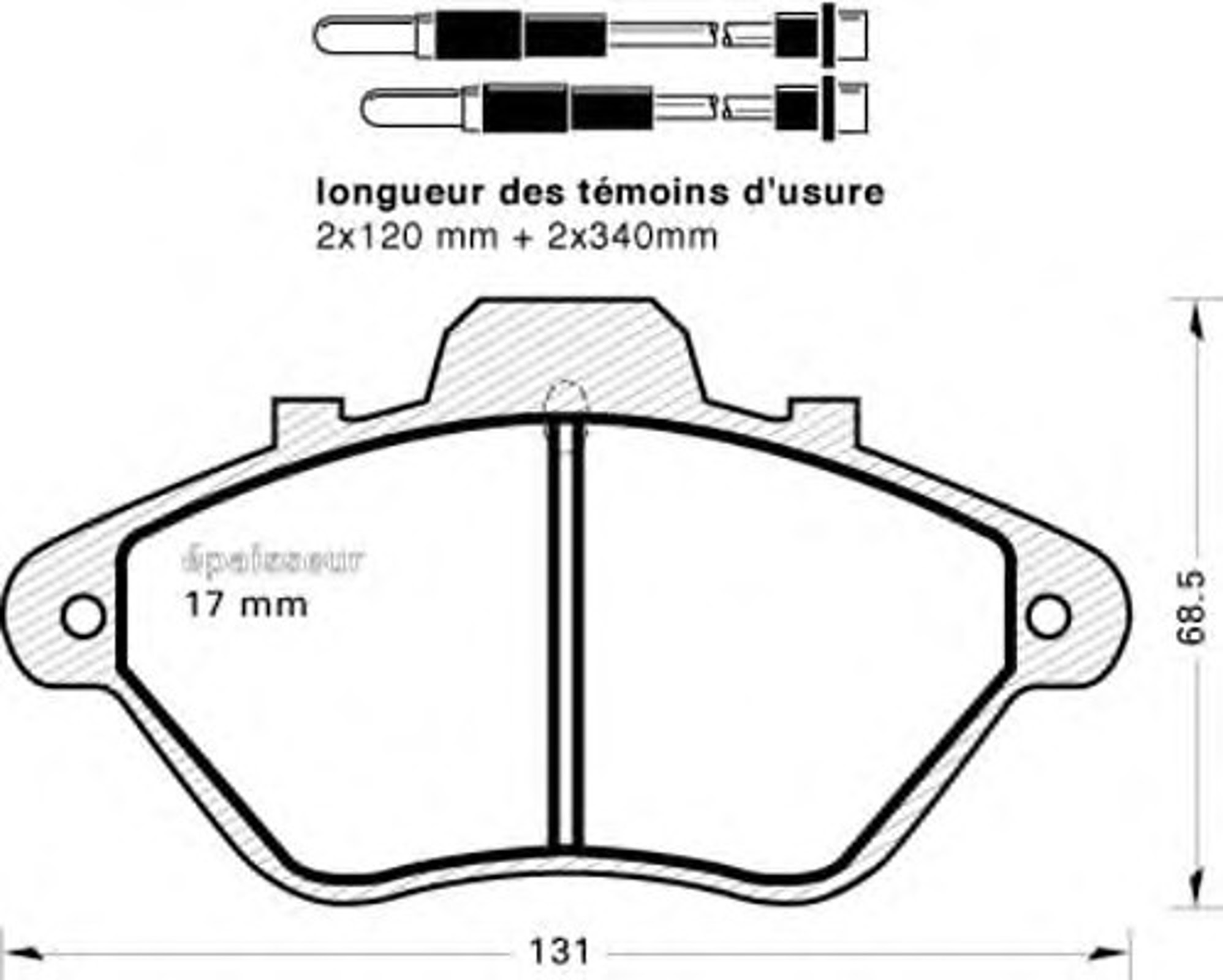 Колодки тормозные дисковые MGA 235