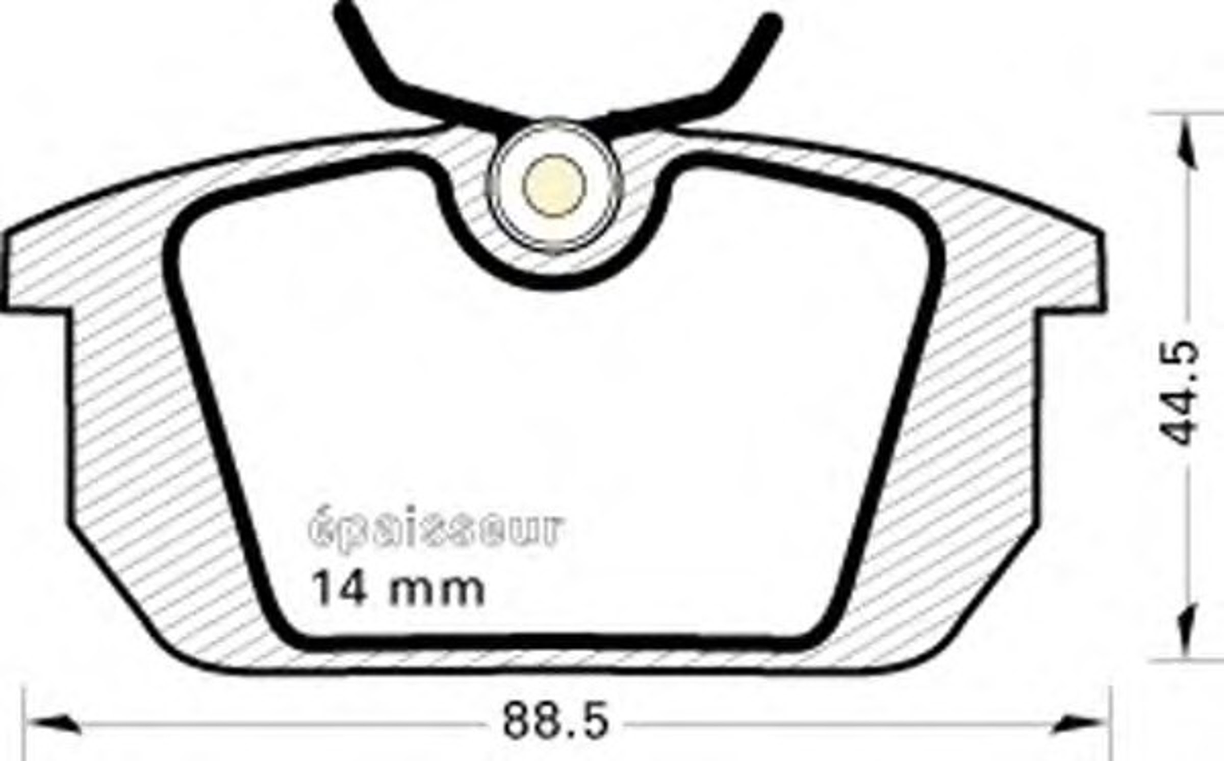 Колодки тормозные дисковые MGA 245