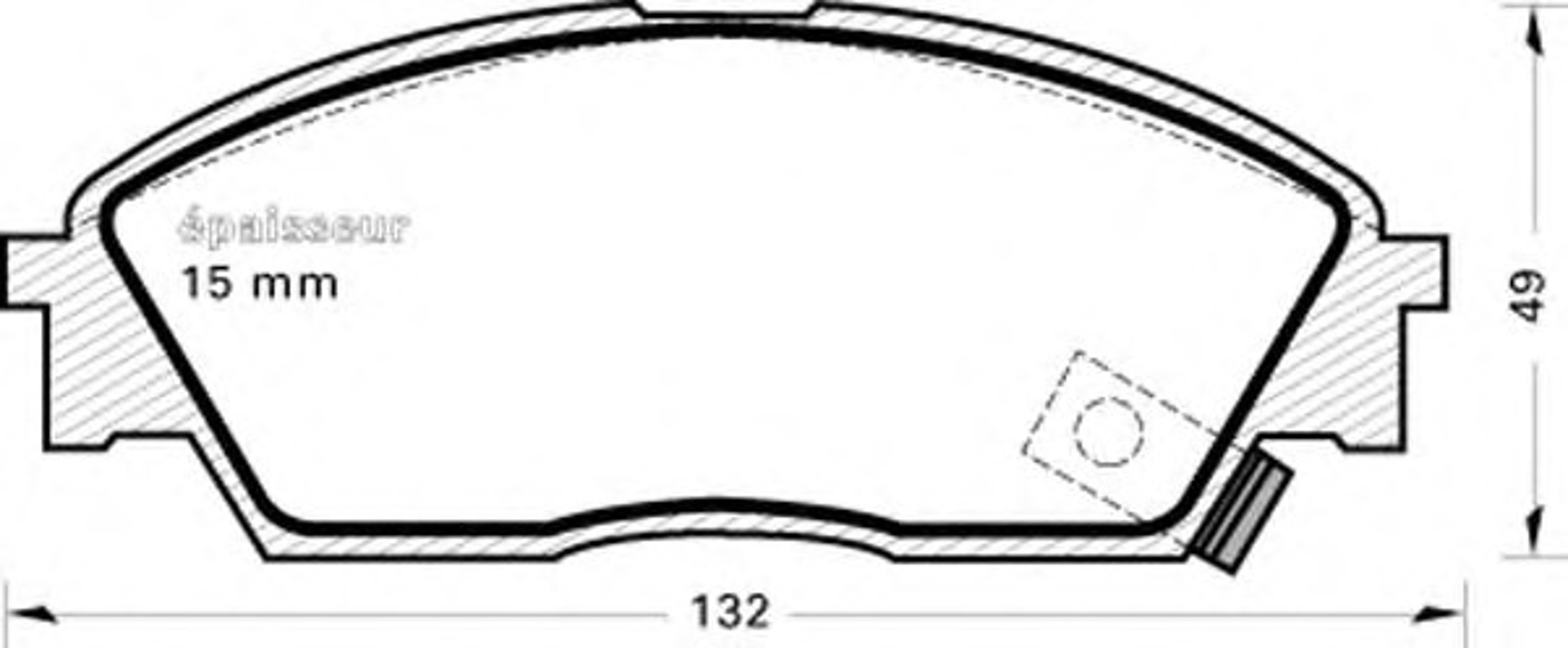 Колодки тормозные дисковые MGA 253