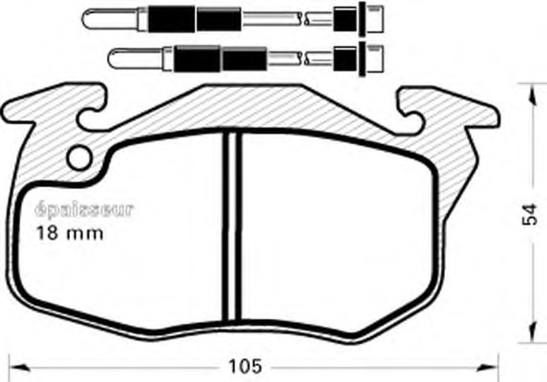 Колодки тормозные дисковые MGA 282