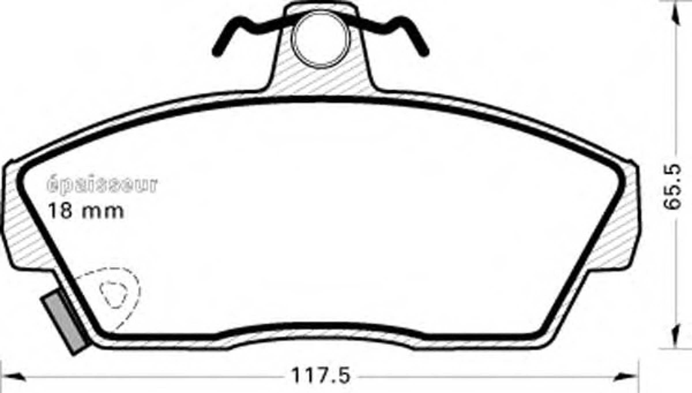 Колодки тормозные дисковые MGA 294