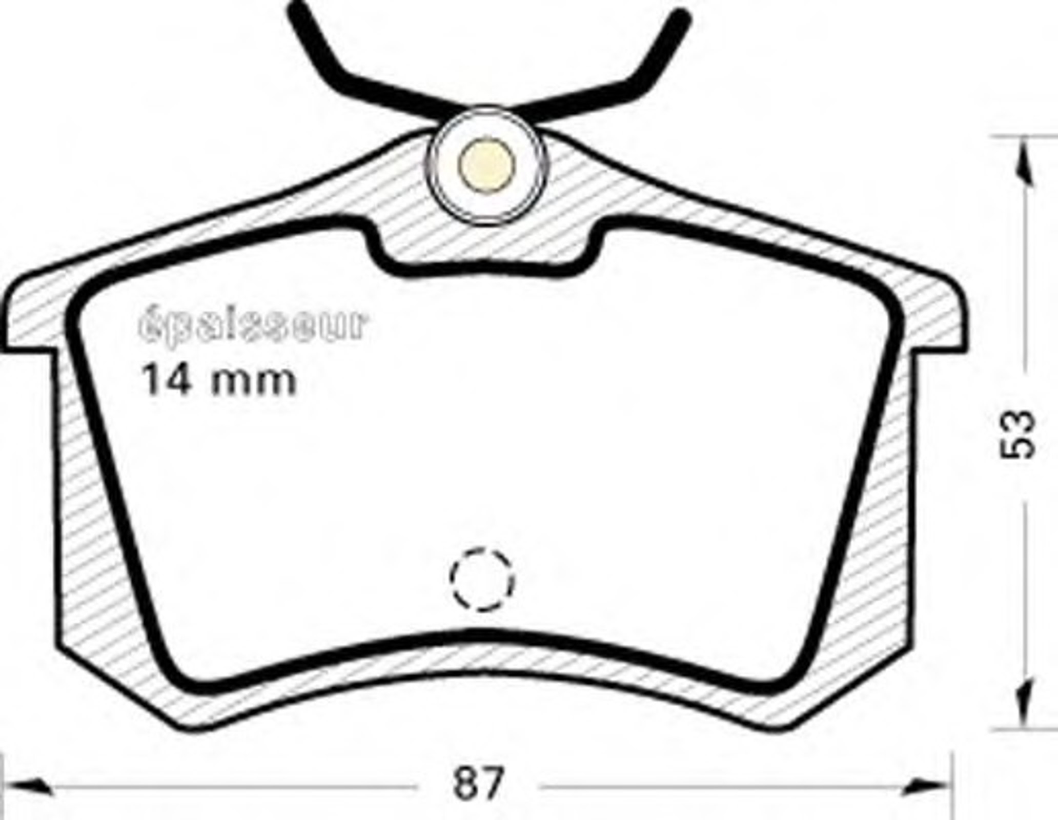 Колодки тормозные дисковые MGA 327